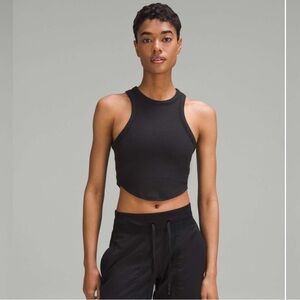 Lululemon Hold Tight Cropped Tank Black